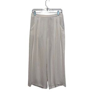 Top Shop Cream Wide-Leg High-Waist Hidden Women's Pants Size 8